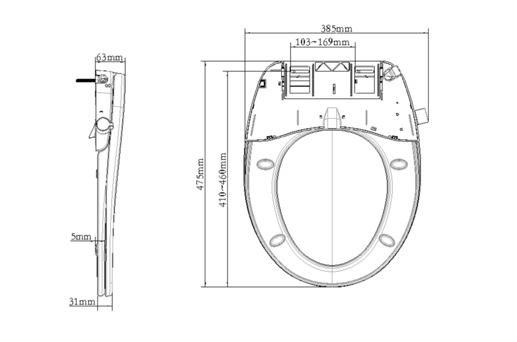 dimensions-bidet-toilette-japonaise